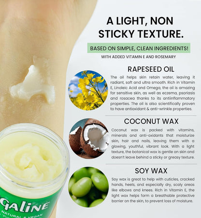 Veggielene All Natural Vegan Petroleum Jelly made with three ingredients